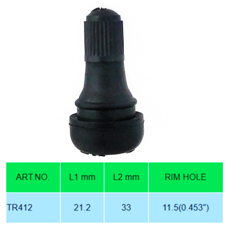 TR412 氣車用汽車用氣門嘴TR412 Passenger car Tire Valves